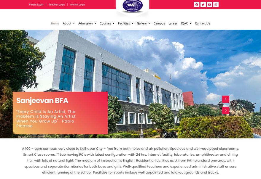 Sanjeevan Fine Arts college website